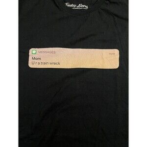 Friday Beers Text Message Mom T-Shirt SMALL Funny Comedy Witty Casual